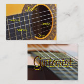 gitarist visitekaartje (Voorkant / Achterkant)
