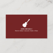 gitarist visitekaartje (Achterkant)