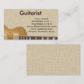 gitarist visitekaartje (Voorkant / Achterkant)
