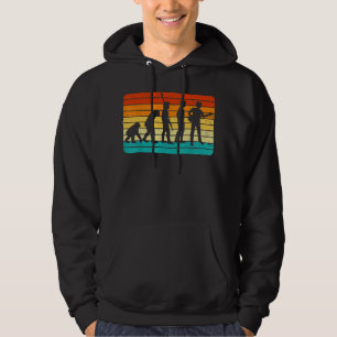  gitarist voor ontwerp van gitarist I Retro Evo Hoodie