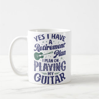 Gitaristen Hebben Een Pensioenplan Om Gitaar Te Sp Koffiemok
