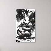 Gitarkonijn Canvas Afdruk (Voorkant)