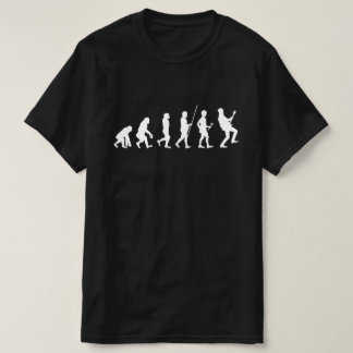 Gitarre Gitarrist eGitarre Evolution weiss T-shirt