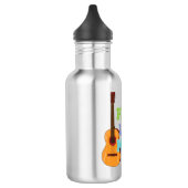 Gitarre "Peace, Love, Music" Waterfles (Links)