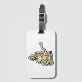 Gitarren Blues Mann - Feel it Bagagelabel (Voorkant (verticaal))