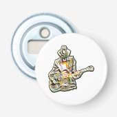 Gitarren Blues Mann - Feel it Button Flesopener (Voorkant)