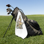 Gitarren Blues Mann - Feel it Golfhanddoek (Groen)