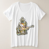 Gitarren Blues Mann - Feel it   Grote Maat T-shirt (Design voorkant)