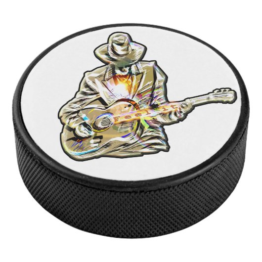 Gitarren Blues Mann - Feel it Hockey Puck (3/4)