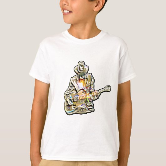 Gitarren Blues Mann - Feel it   T-shirt (Voorkant)