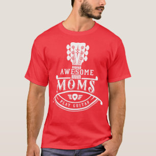 GItarrist Musician Geweldige Moms Play Guitar Neck T-shirt