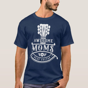 GItarrist Musician Geweldige Moms Play Guitar Neck T-shirt