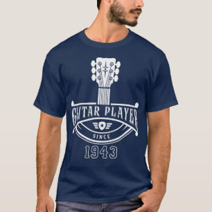 GItarrist Musician Guitar Player sinds 1943 Guitar T-shirt
