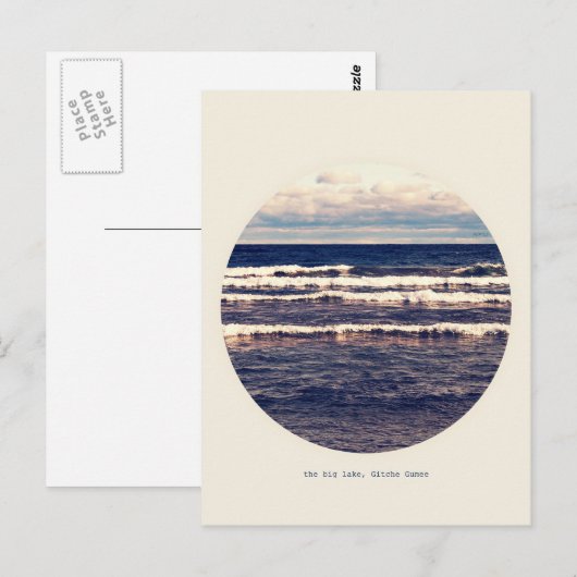 Gitche Gumee Briefkaart (Voorkant / Achterkant)