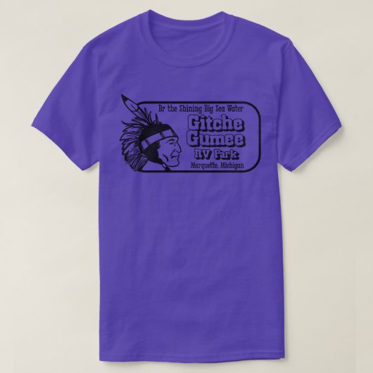  Gitche Gumee RV Park Marquette Michigan T-shirt (Design voorkant)