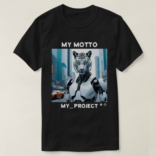 GitHub projectsjabloon T-shirt (Design voorkant)