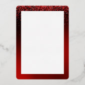 Gitter Wonderland Folie Kerstfoto Dank u Folie Feestdagenkaart (Achterkant)