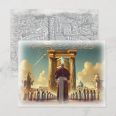 Giubileo 2025 Vaticano, souvenir viaggio, regalo. Briefkaart (Voorkant / Achterkant)