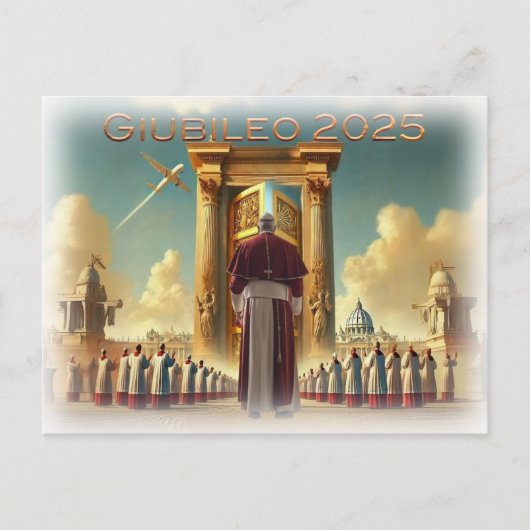Giubileo 2025 Vaticano, souvenir viaggio, regalo. Briefkaart (Voorkant)