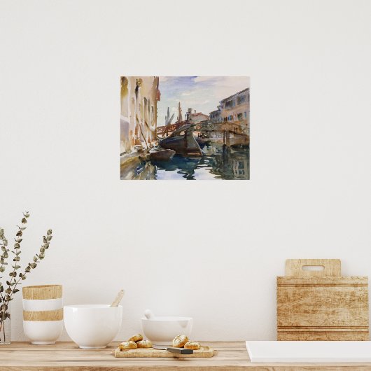 Giudecca (1913) van John Singer Sargent Poster (Keuken)