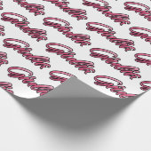 Giulia faded pink personalisiertes Geschenkpapier Cadeaupapier (Hoek)