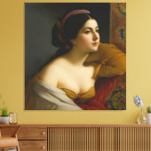 "Giulia Isabella Lombardi" Vrouwenportret Canvas Afdruk (Insitu (Woonkamer))