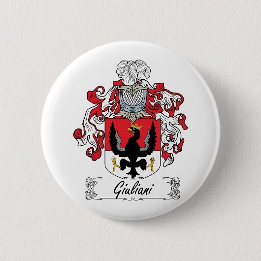 Giuliani Family Crest Ronde Button 5,7 Cm (Voorkant)