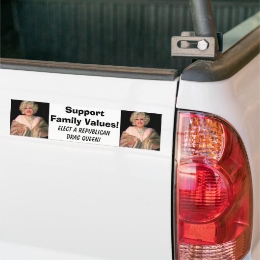 giulianidrag, giulianidrag, SupportFamily Value... Bumpersticker (Op Truck)