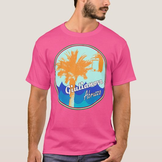 Giulianova Abruzzo Italië met golven T-shirt (Voorkant)