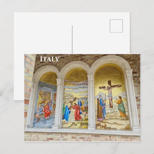 Giulianova Italië Italiaanse Mosaic Travel Foto Briefkaart (Voorkant / Achterkant)