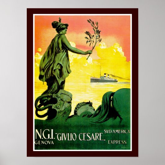 Giulio Cesare ~ Sud America Express Poster (Voorkant)