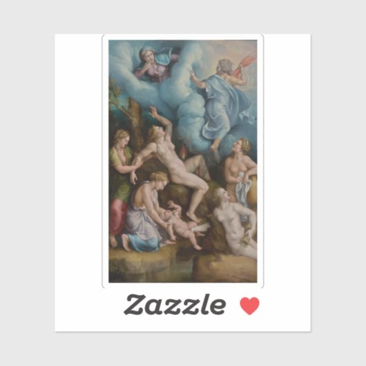 Giulio Romano (Giulio Pippi): De geboorte van Bacc Sticker (Vel)