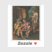 Giulio Romano (Giulio Pippi) - De Heilige Familie Sticker (Vel)
