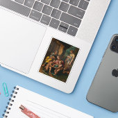 Giulio Romano (Giulio Pippi) - De Heilige Familie Sticker (Laptop met iPhone)