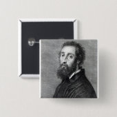 Giulio Romano Vierkante Button 5,1 Cm (Voorkant /achterkant)