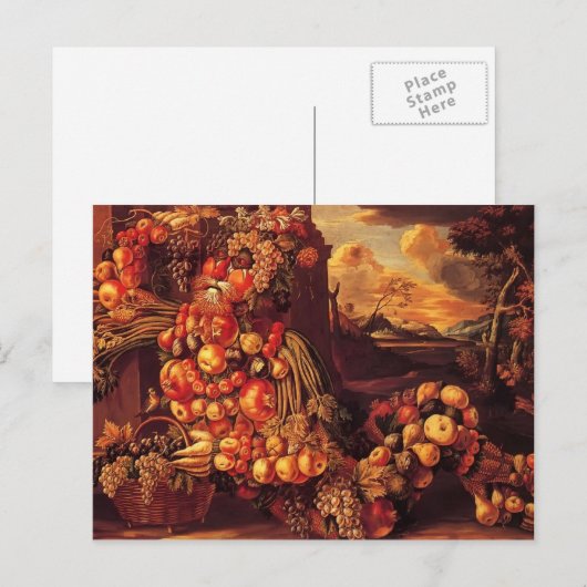 Giuseppe Arcimboldo — Afbeelding van de zomer Briefkaart (Voorkant / Achterkant)