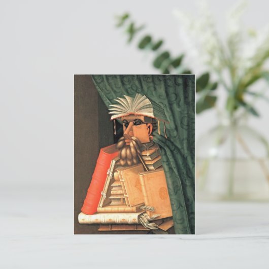 Giuseppe Arcimboldo - de Librarian Briefkaart (Staand voorkant)