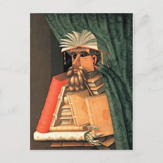 Giuseppe Arcimboldo - de Librarian Briefkaart (Voorkant)