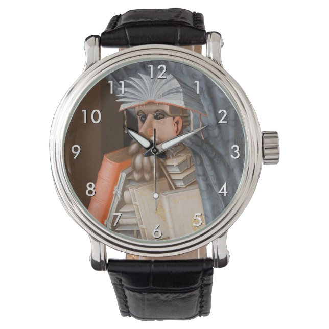 Giuseppe Arcimboldo - De Librarian Horloge (Voorkant)