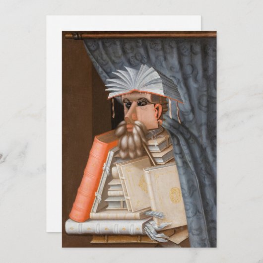 Giuseppe Arcimboldo - De Librarian Kaart (Voorkant / Achterkant)
