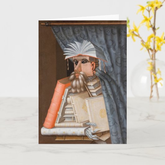 Giuseppe Arcimboldo - De Librarian Kaart (Gele Bloem)