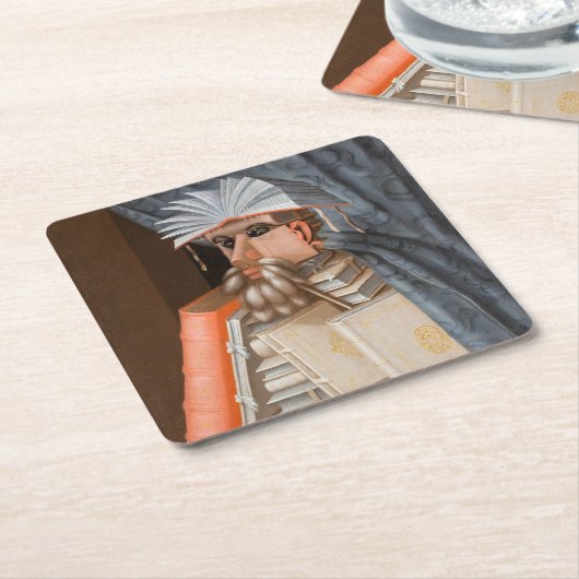 Giuseppe Arcimboldo - De Librarian Kartonnen Onderzetters (Schuin)