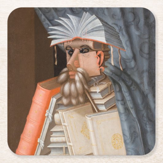 Giuseppe Arcimboldo - De Librarian Kartonnen Onderzetters (Voorkant)