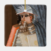 Giuseppe Arcimboldo - De Librarian Keramisch Ornament (Achterkant)