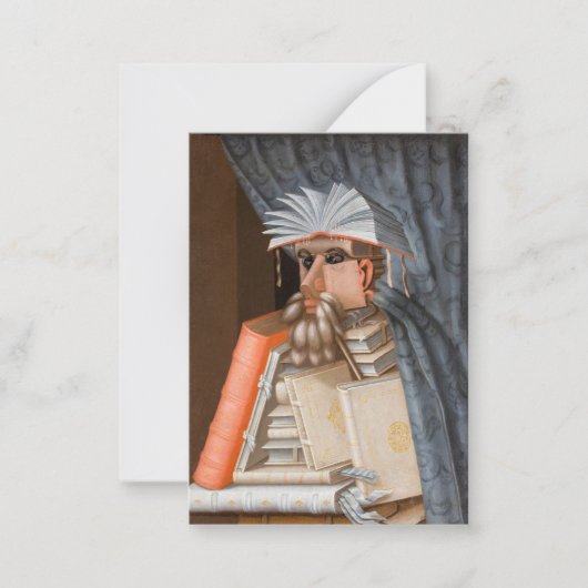 Giuseppe Arcimboldo - De Librarian Notitiekaartje (Voorkant)
