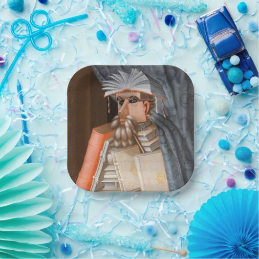 Giuseppe Arcimboldo - De Librarian Papieren Bordje (Feest)