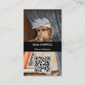 Giuseppe Arcimboldo - De Librarian - QR Code Visitekaartje (Voorkant)