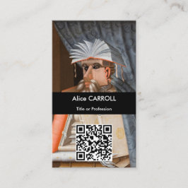 Giuseppe Arcimboldo - De Librarian - QR Code Visitekaartje