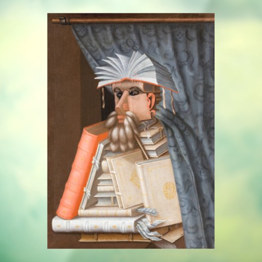 Giuseppe Arcimboldo - De Librarian Raamsticker (Vel 3)