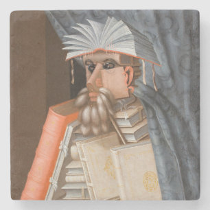 Giuseppe Arcimboldo - De Librarian Stenen Onderzetter